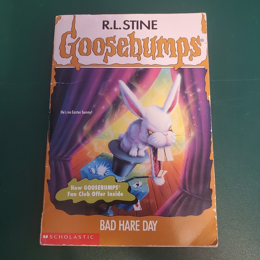 Goosebumps Bad Hare Day R.L. Stine Book #41 First Printing 1996 Scholastic